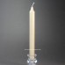 24cm Sand Brown Stearin Classic Dinner Candles